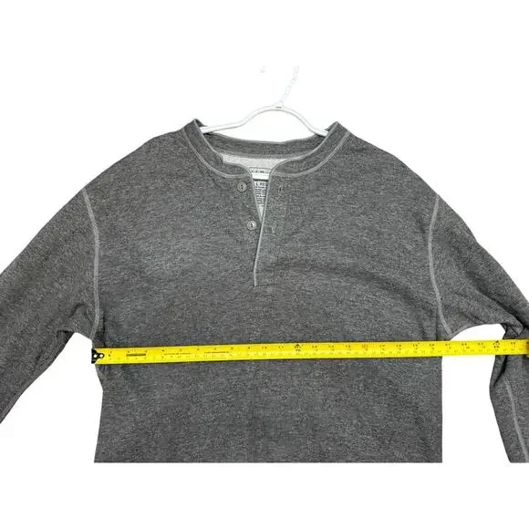LL Bean Two Layer River Driver's Henley Cotton Wool‎ Blend - Picture 2 of 6